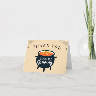 Halloween Witch Twins Baby Shower Thank You