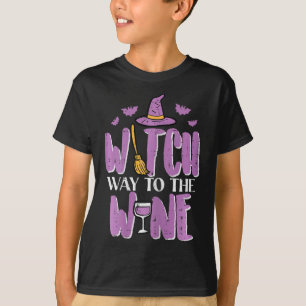 Halloween Witch Way To Funny Pun Costume Party Mom T-Shirt