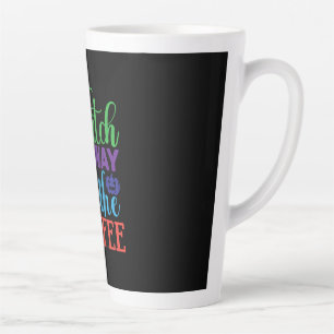 Halloween Witch Way To The Coffee Latte Mug