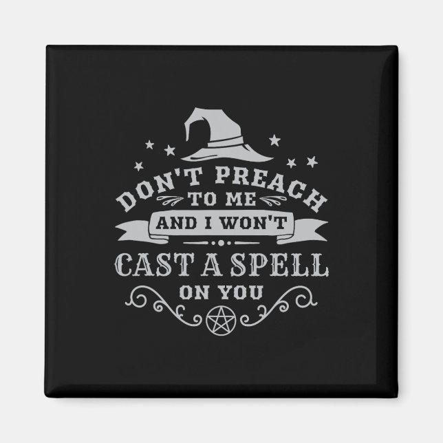 Halloween Witch Wicca Witchcraft Pagan Wiccan Wome Magnet (Front)