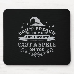 Halloween Witch Wicca Witchcraft Pagan Wiccan Wome Mouse Mat