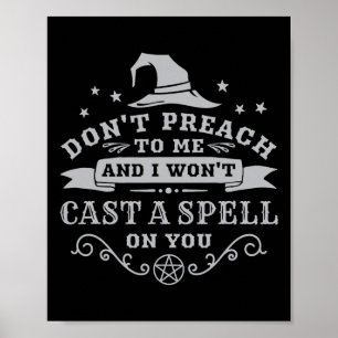 Halloween Witch Wicca Witchcraft Pagan Wiccan Wome Poster
