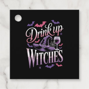 Halloween Witch Wine � Drink Up Favour Tags