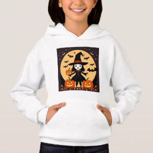 Halloween Witch with Pumpkins