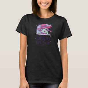 Halloween Witch Zombie Crew Awesome Flying T-Shirt