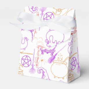 Halloween Witchcraft Pattern Neon 01 Favour Box