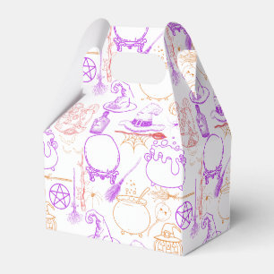 Halloween Witchcraft Pattern Neon 01 Favour Box
