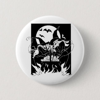 Halloween Witches 6 Cm Round Badge