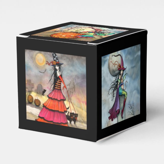 Halloween Witches and Fantasy Art Favour Box (Front Side)