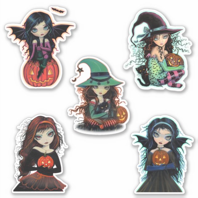 Halloween Witches and Vampires Big Eye Cuties (Front)