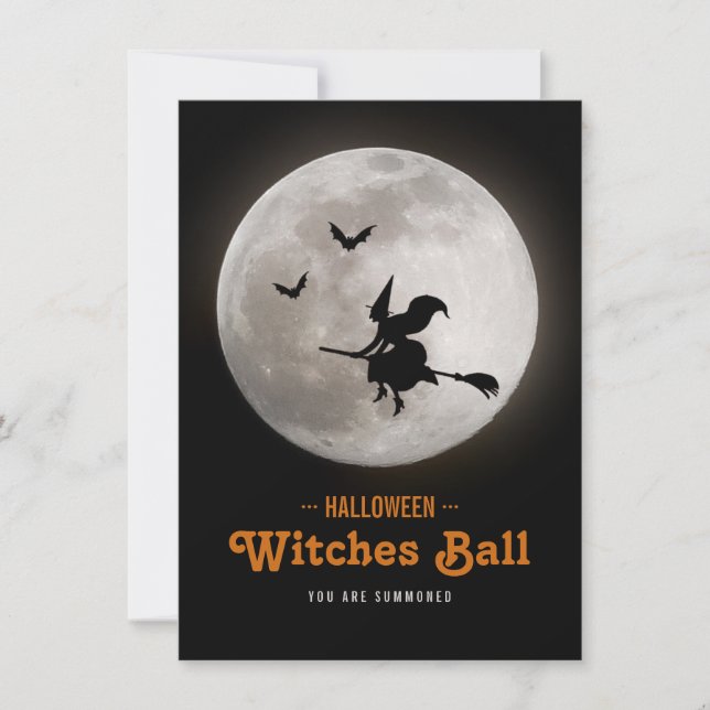 Halloween Witches Ball Party Invitation (Front)