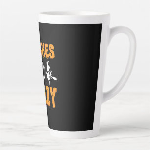 Halloween Witches Be Crazy Birthday Latte Mug