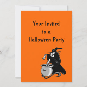 Halloween Witches Brew Party Invitation