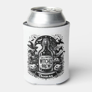 Halloween Witches Brew Personalised  Can Cooler