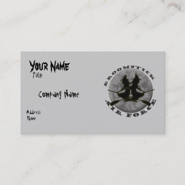 Halloween Witches Business Card (Front)