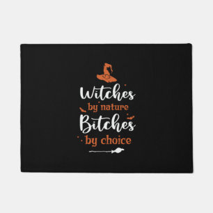 Halloween Witches by Nature Birthday Doormat