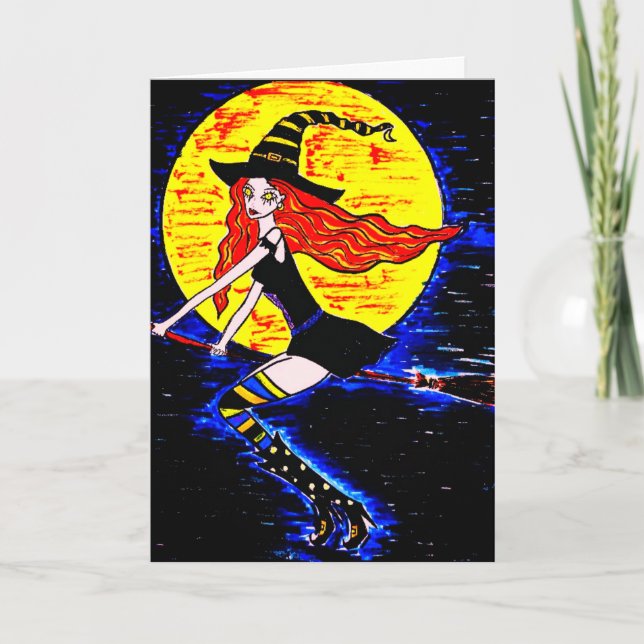 Halloween witches card (Front)