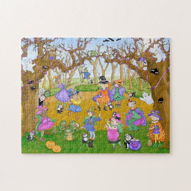 Halloween Witches Dance Party Jigsaw Puzzle (Horizontal)