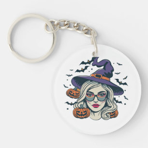 halloween witches funny halloween key ring