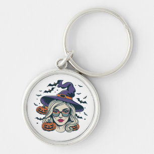 halloween witches funny halloween key ring
