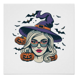 halloween witches funny halloween poster