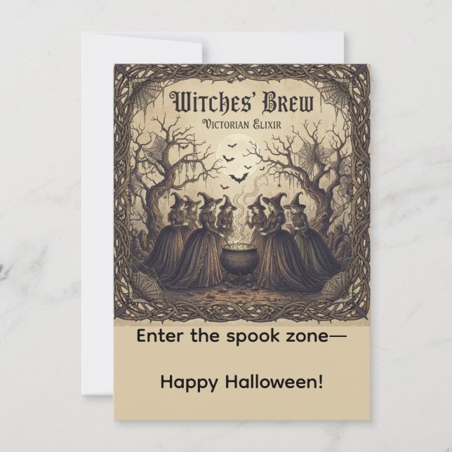Halloween Witches, Halloween Witches Brew, Card (Front)