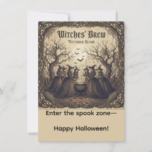 Halloween Witches, Halloween Witches Brew, Card