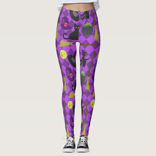 Halloween Witches Leggings (Front)
