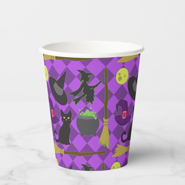 Halloween Witches Paper Cup (Front)