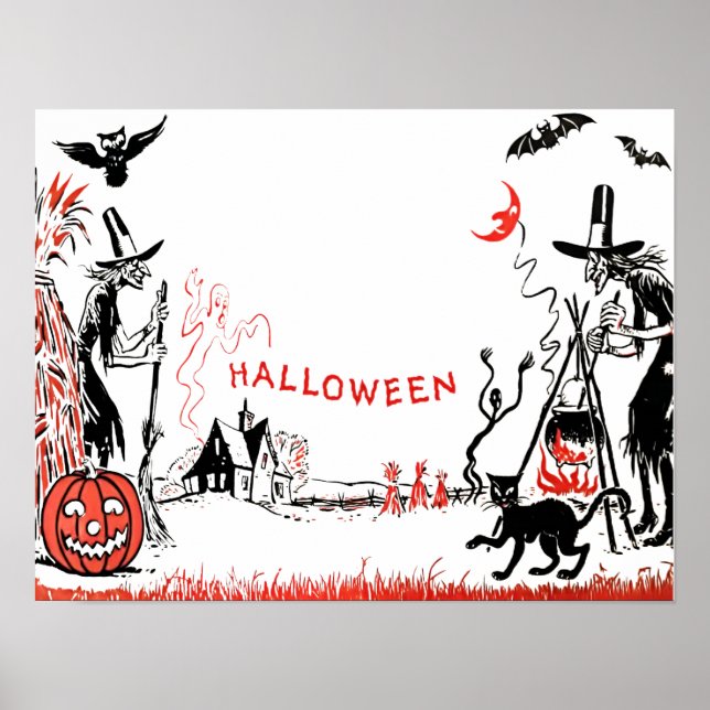 Halloween Witches Poster (Front)