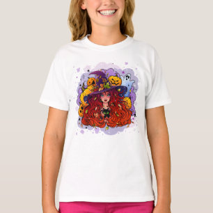  Halloween Witches, Pumpkins and Ghost T-Shirt