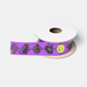 Halloween Witches Satin Ribbon