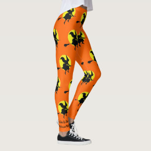 Halloween Witches Take To The Sky Party Leggings