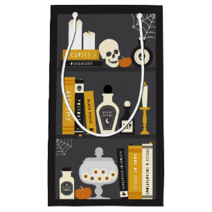 Halloween Witch's Bookshelf Gift Bag