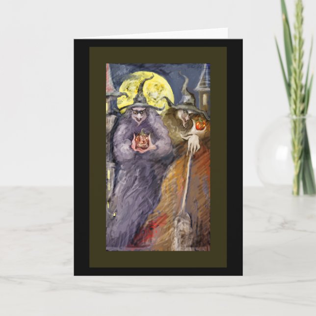 Halloween witchs card (Front)