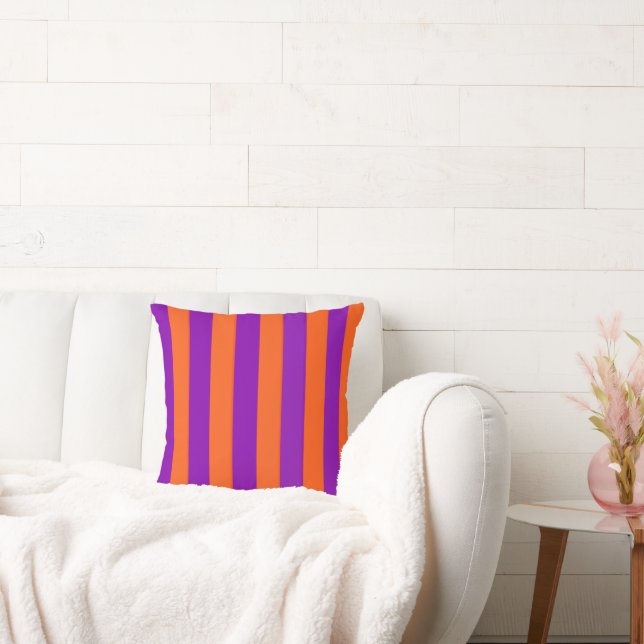 Halloween Witch's Stripes Cushion (Couch)