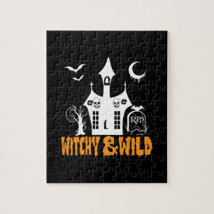 Halloween Witchy And Wild Birthday Jigsaw Puzzle