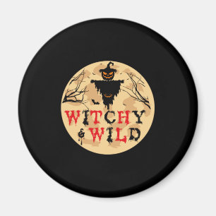 Halloween Witchy And Wild Birthday Magnet