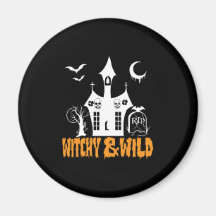 Halloween Witchy And Wild Birthday Magnet