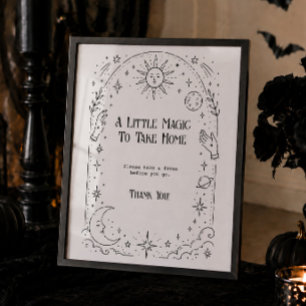 Halloween Witchy Bridal Shower Favour  Poster