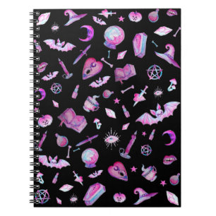 Halloween : Witchy Goth Pattern Notebook