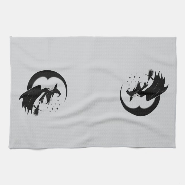  Halloween, Witchy Halloween, Halloween Witch  Tea Towel (Horizontal)