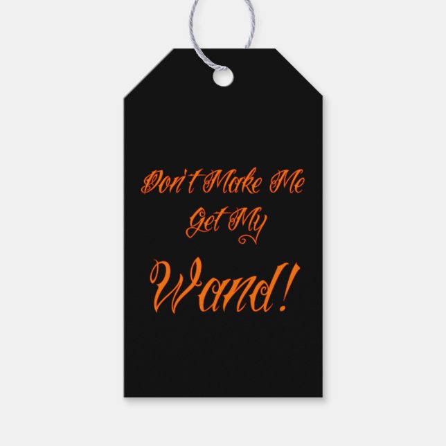 Halloween Witchy Quote Gift Tags (Front)