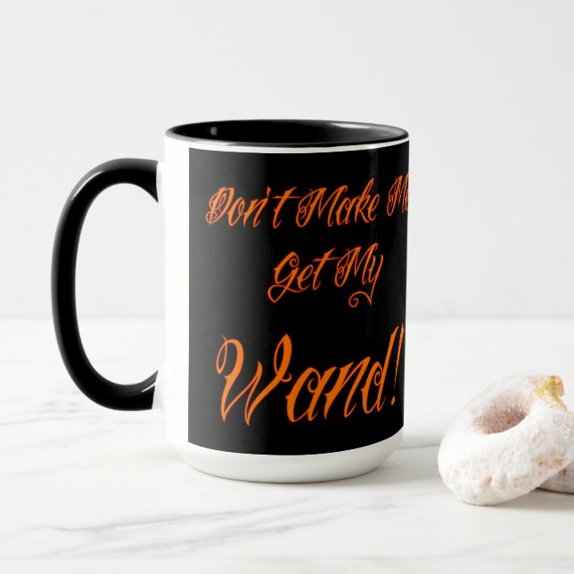 Halloween Witchy Quote  Mug (With Donut)