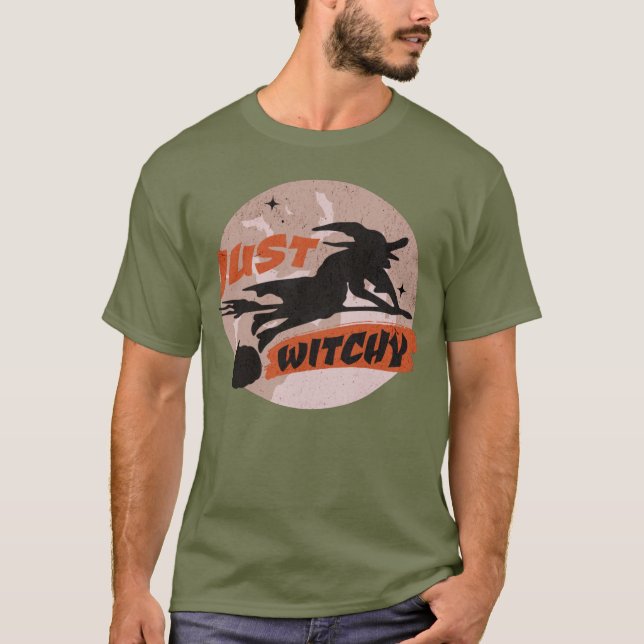 Halloween Witchy Retro Witch Party  T-Shirt (Front)