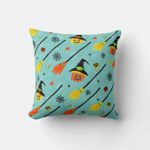 Halloween Witchy Seamless Theme Cushion