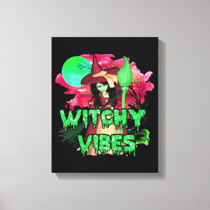Halloween Witchy Vibes Canvas Print
