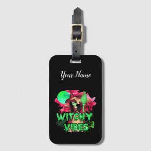 Halloween Witchy Vibes Luggage Tag