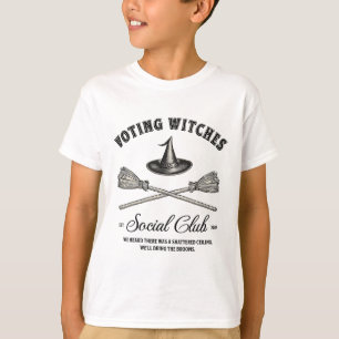 Halloween Witchy Voting Witches For Kamala Feminis T-Shirt