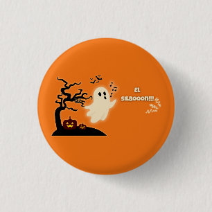 Halloween with Venezuelan Design - Fun Party 3 Cm Round Badge